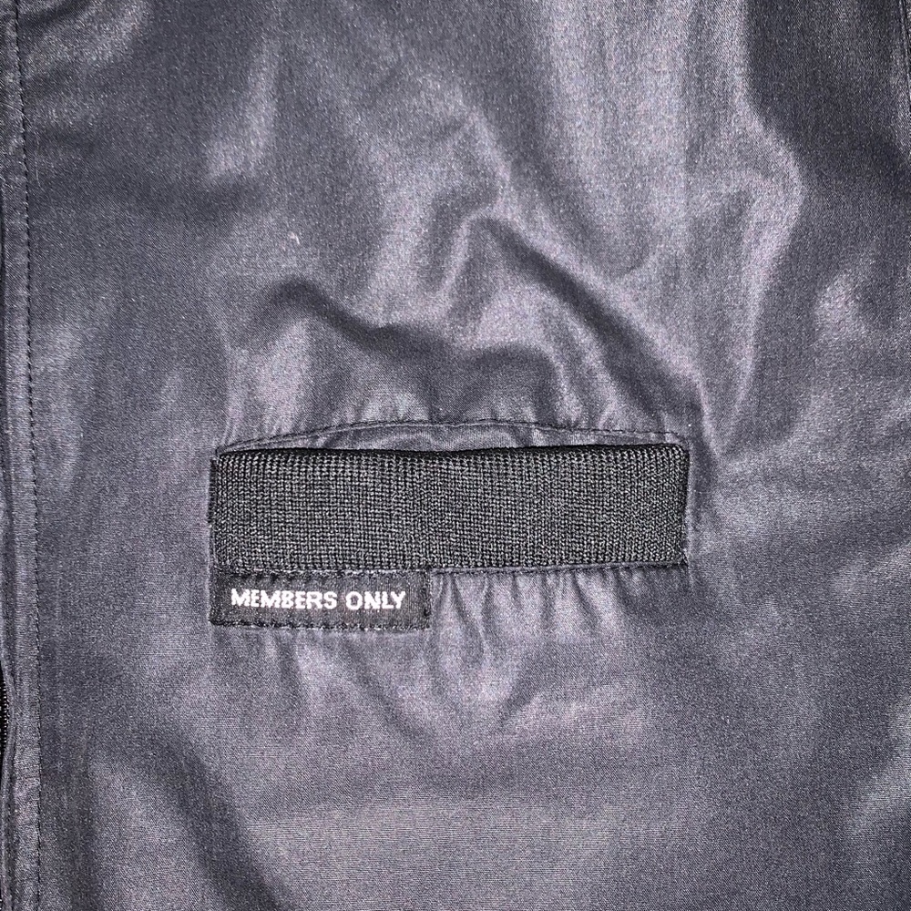 NWOT Members Only Iconic Black Racer Jacket - Picture 4 of 13